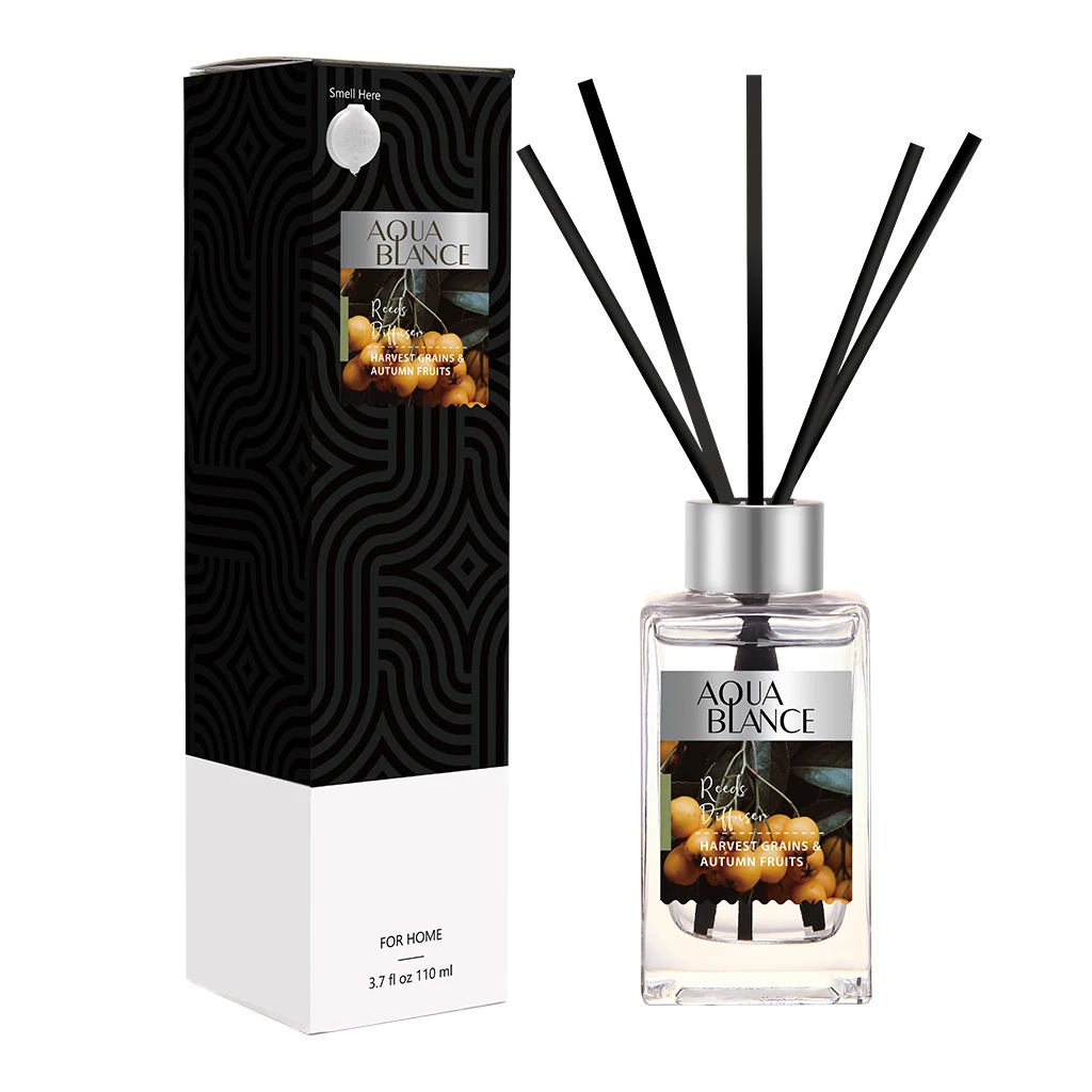 Home scent 110ml HARVEST GRAINS  & AUTUMN FRUITS reed diffuser sticks Oil Reed Diffuser