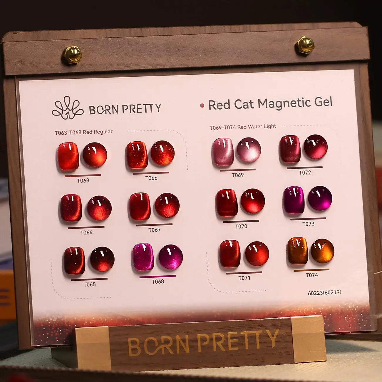 BORN PRETTY PRO OEM Red Gem Crystal Cat Eye Gel Polish Set Collection 12 Colors Resin Odorless Uv Led Cateye Nail Gel with Logo