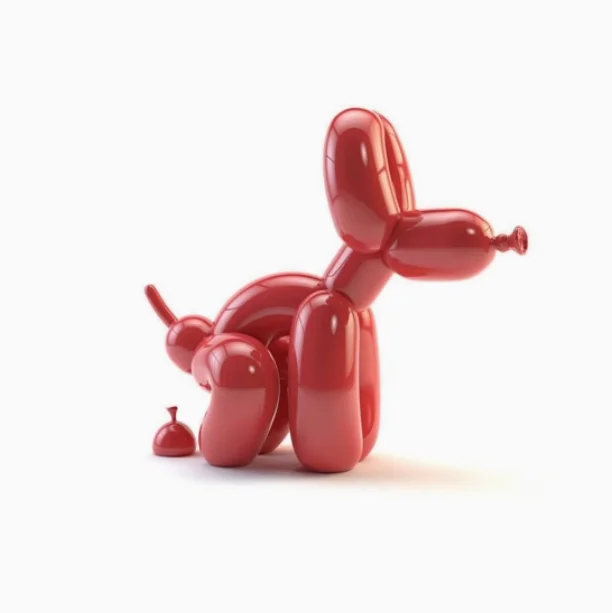 Оптовая продажа домашний декор художественная скульптура JeffKoons статуэтка собачьей кашки