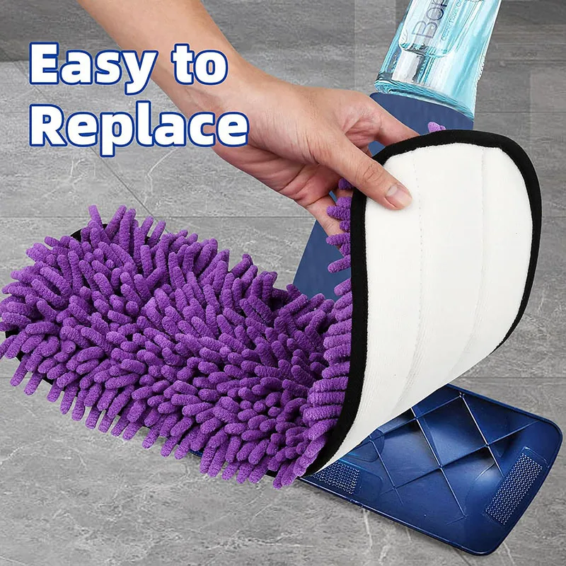Pet System Microfiber Sweeping Pad for Bona Mops, Washable & Reusable Pet Pads for Bona Family of Mops