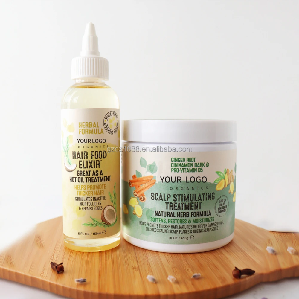 Private Label Natural Biotin Black Castor Oil Deep Conditioner Overnight Leave in Hair Conditioner Scalp Hair Loss Treatment