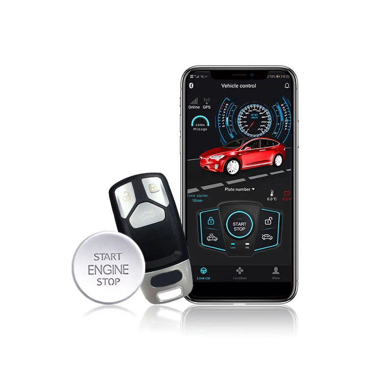 PKE KEYLESS ENTRY SMART REMOTE START STOP APP CONTROL ONE WAY CAR ALARMS FOR AUDI A3