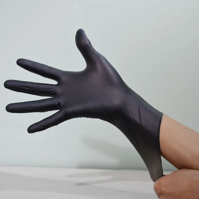 Free Samples Disposable Nitrile  Examination  Glovees in Malaysia black nitrile disposable glovees