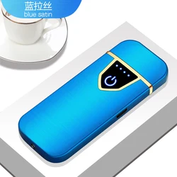 Hot Selling Finger Touch Screen Electric Lighter Tungsten Ignition Usb Rechargeable Electronic Smart Lighter For Cigarette