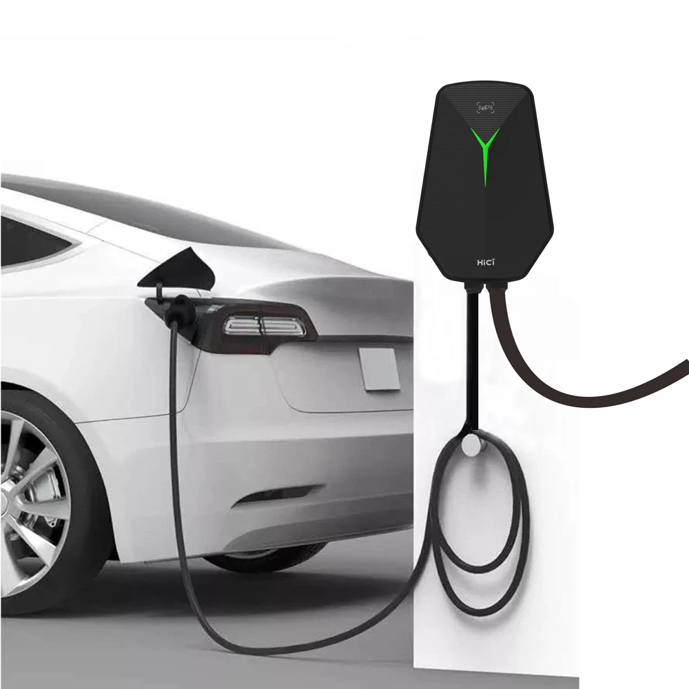 HICI 2023 New Wallbox 7kw 11kw 22kw Level 2 Fast Car Charging Station EV Wall Charger 32A Wall Mount Home Use EV Charger