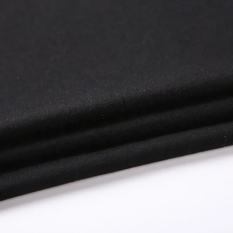 21S cotton fabric jersey knit fabric 100% cotton solid cotton jersey fabric for T-shirt