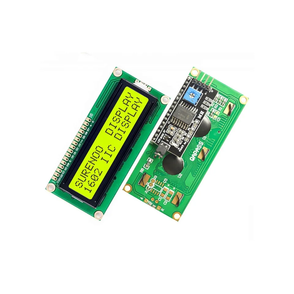 162 1602 16X2 Serial I2C IIC Yellow Green Blue White STN FSTN Character LCD Module Display Screen Panel LCM with LED Backlight