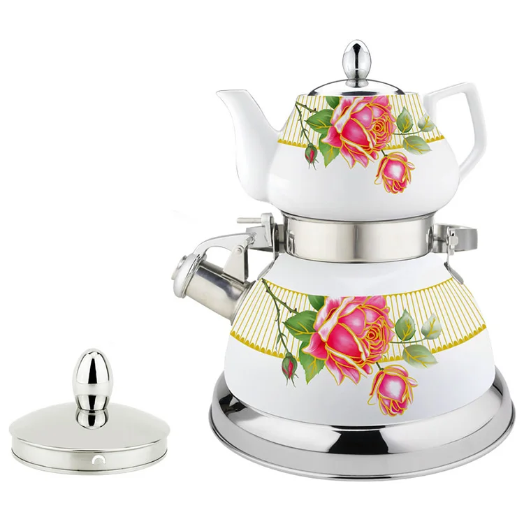 3L gas electric induction double glass kettle Water Boiler Electric printing Tea Kettle Kitchen Tools & Gadgets Container