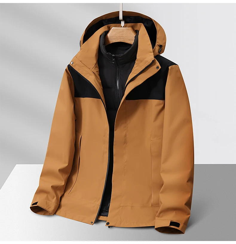 80% Eiderdown Liner Winter Outdoor Coat High Quality Breathable Warm Waterproof Winter Men Jacket