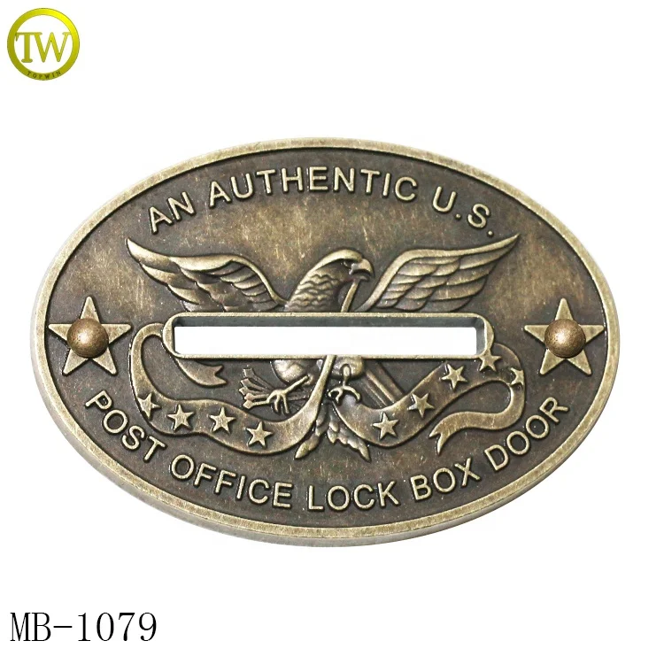 Custom purse metal parts designer handbag decorative plate logos rectangle shape metal name label emblems for hats