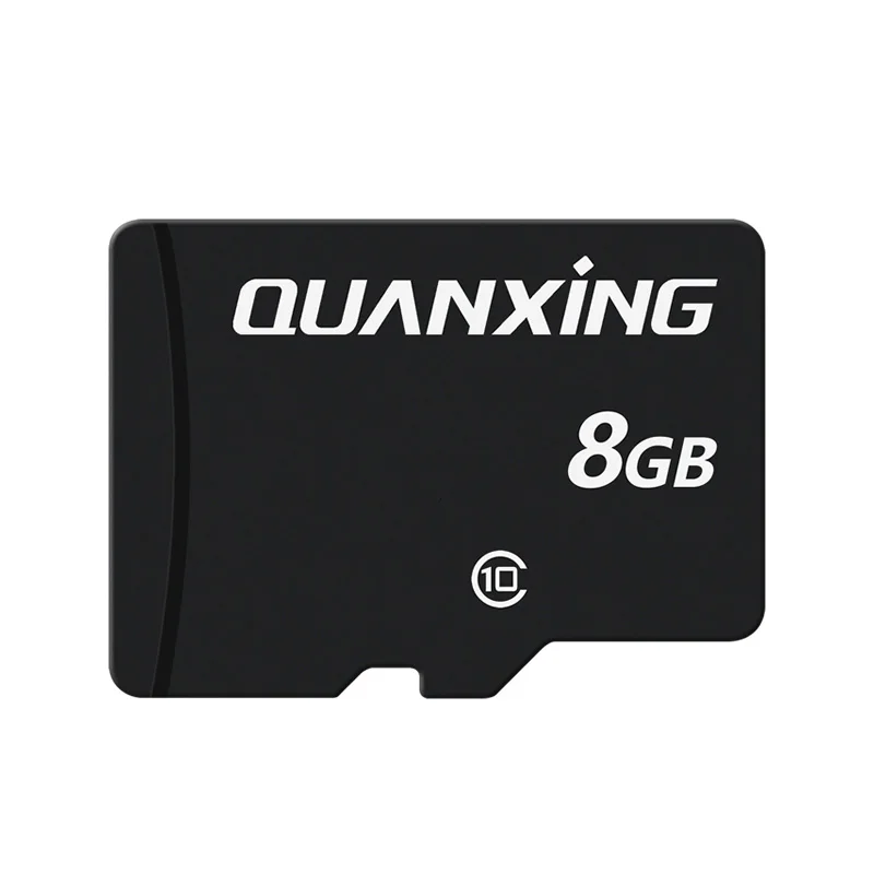 QUANXING TF Card 8GB Class10 High Speed for Phone/Camera/Recorder Micro 8G C10 SD Memory Card