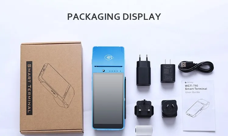 Wisecard T90 MTK MT8735 8mega Pixels 58mm Printer Android Point of Sale Pos Systems Machine