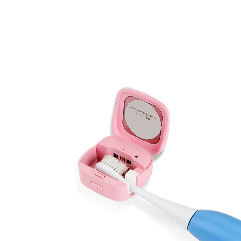 UV light tooth brush steriliser case wind-drying heated wall mountable portable uv toothbrush sterilizer