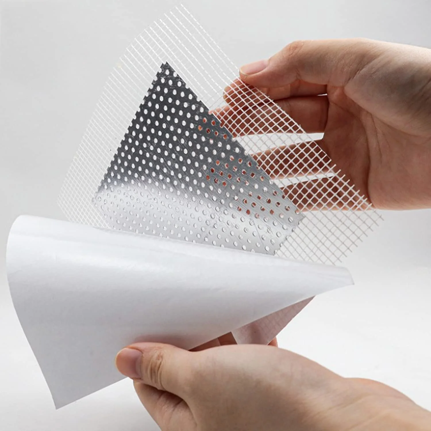 Wall Patch Repair Kit for Ceilings Drywall Plasterboard (12Drywall Repair Kit Self Adhesive4/6/8 Inch Mesh Wall Hole Repair Kit