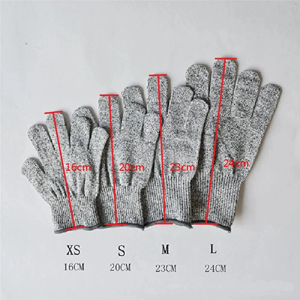 HPPE Level 5 Safety Anti Cut Gloves High-strength Industry Kitchen Gardening Anti-Scratch Anti-cut Glass Cutting Multi-Purpose