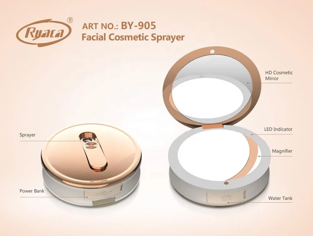 newest handy eye hydrogen cosmetic facial mist sprayer with mirror