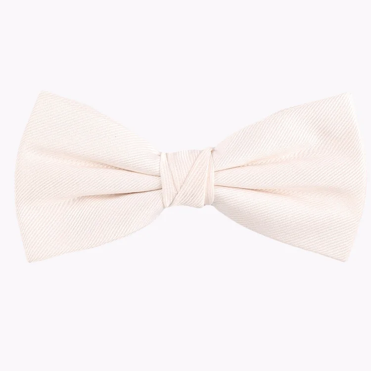 2024 Hot Selling Custom Solid Pattern Silk Jacquard Men Wedding Bow Tie New For Men For Party