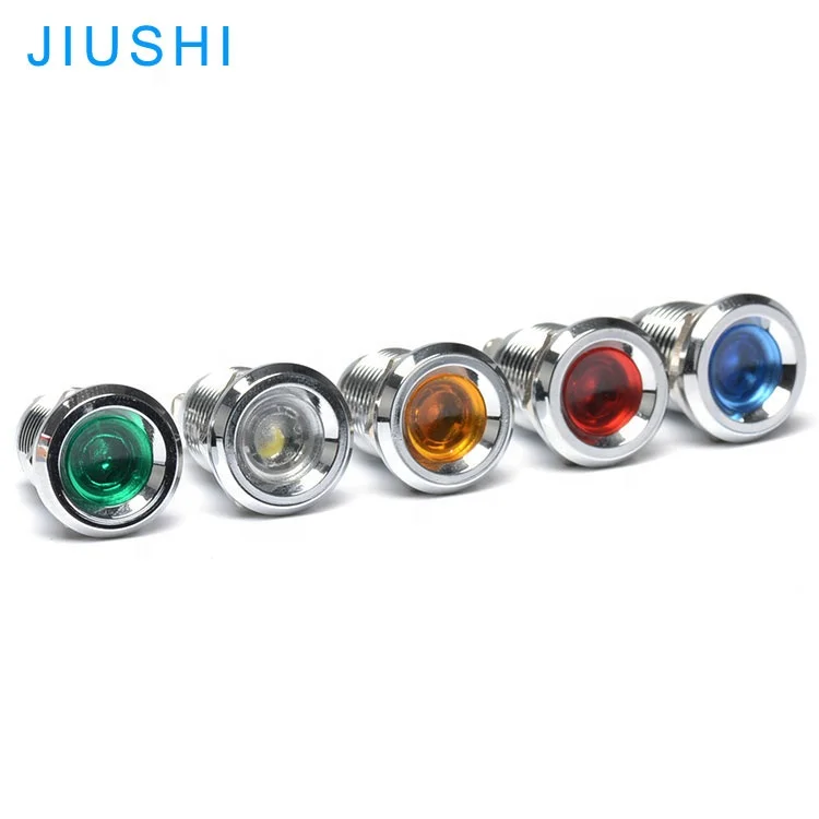 A12 хорошего качества контрольная лампа водонепроницаемый светодиодный индикатор монтажное отверстие 12 мм металлический сигнальная