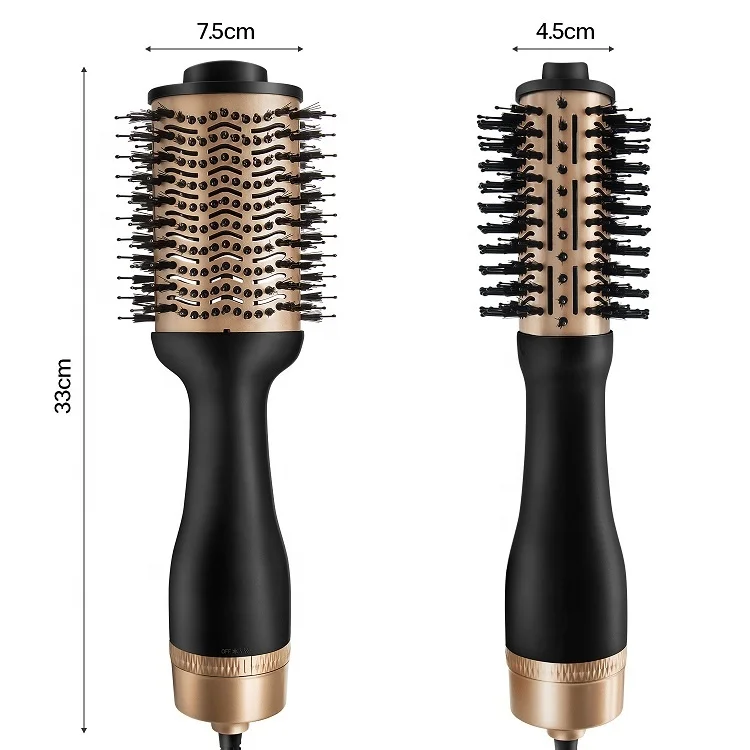 
Hair Dryer Brush Hair Dryer Volumizer 3in1 Negative Ionic Hot Air Brush Set Salon Electric Reduce Frizz Blow Dryer Brush 