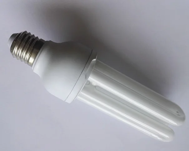 Фабрики Китая CFL E27/B22 3U энергосберегающая лампа 11W 15W 18W 20W 25W 30W 6500K 2700K AC110V/AC230V 8000HRS цветная коробка