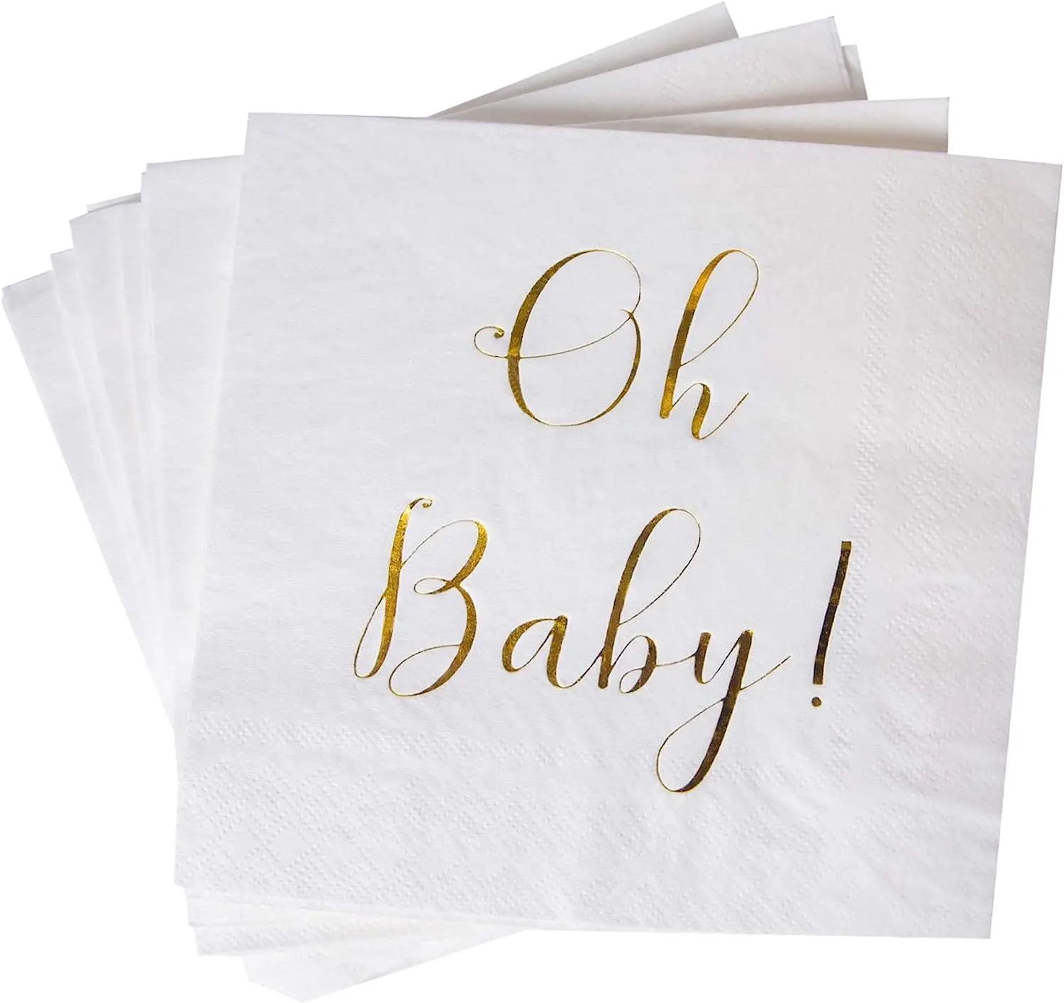 Baby Shower Party 50 Pack White Disposable Paper Luncheon Cocktail Napkins Baby Shower Napkins