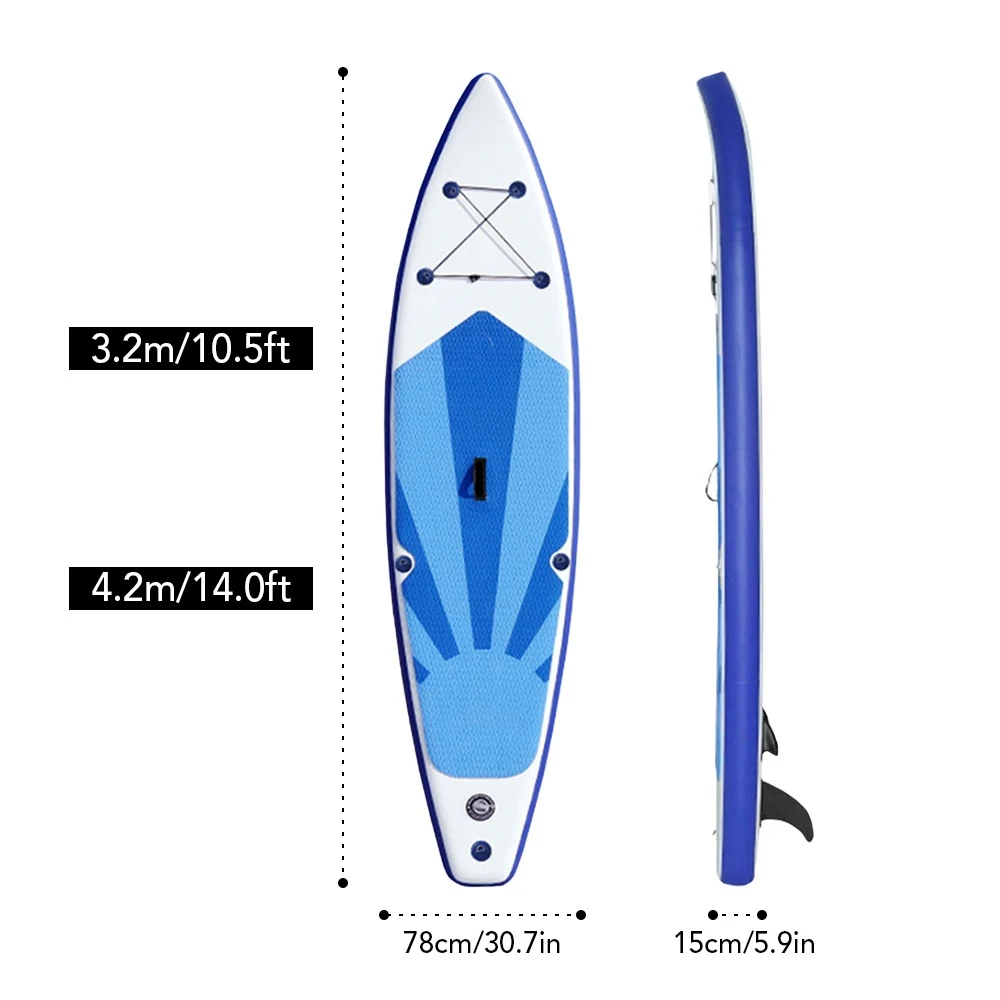 Manufacturers Surf Shop Inflatable Summer Swimming Surfboard Stand Up Non-slip Water Surfboard Surfing Board Combo for Adult