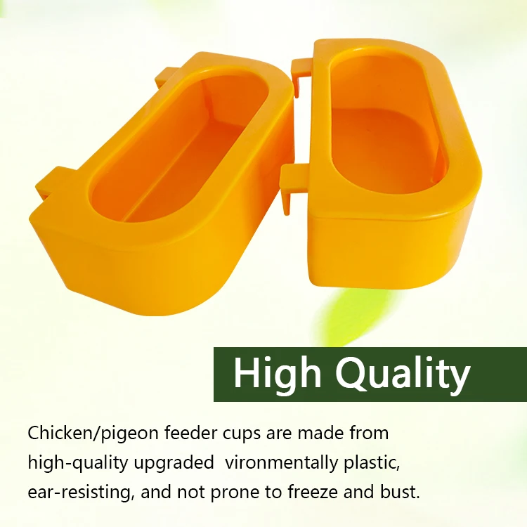 YYC PH189 Plastic hanging cage Quail Dove Chicken feeder bowl Pigeon Bird Drinker Cup