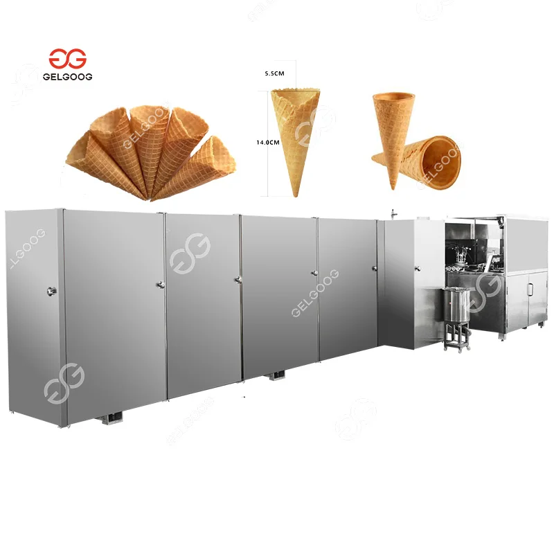 Ice Cream Cone Biscuit Maker Making Machine Suger Cone Machine Production Line Waffle Ice Cream Cone Machines
