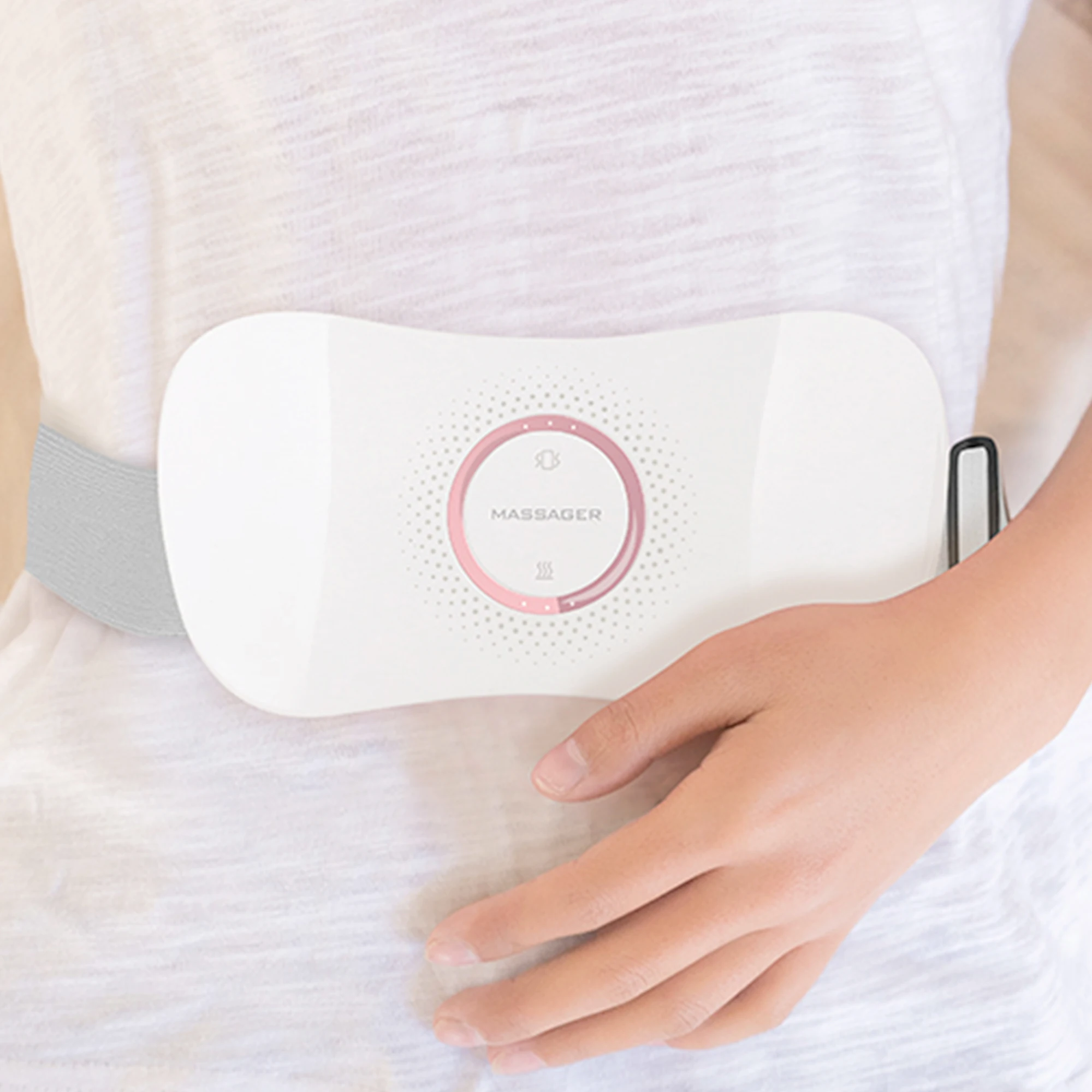 Hi5 Portable Intelligent USB Electric Waist Heating Pad Belt Rapid Heating Waist Belt Device Menstrual Cramp Warming Belt