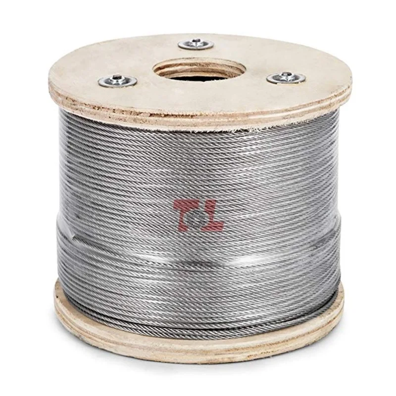 Нержавеющая сталь проволока Inox AISI ASTM 316 304 SS 7x7 7x19 конструкция 2