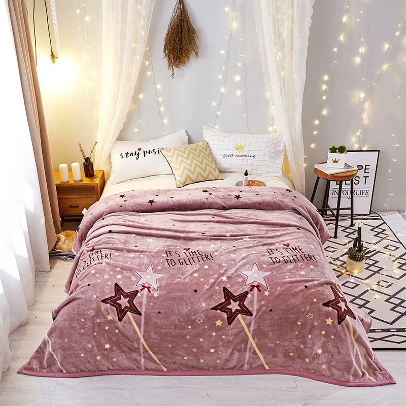 multi style printed colorful high quality soft flannel blanket