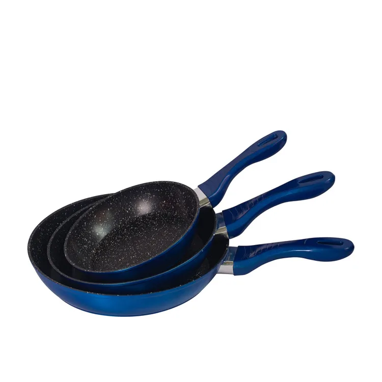 High Quality Forged Non-Stick Frying Pan Set 3 Pieces Forged Non-Stick Coated Aluminum Frying Pan Set
