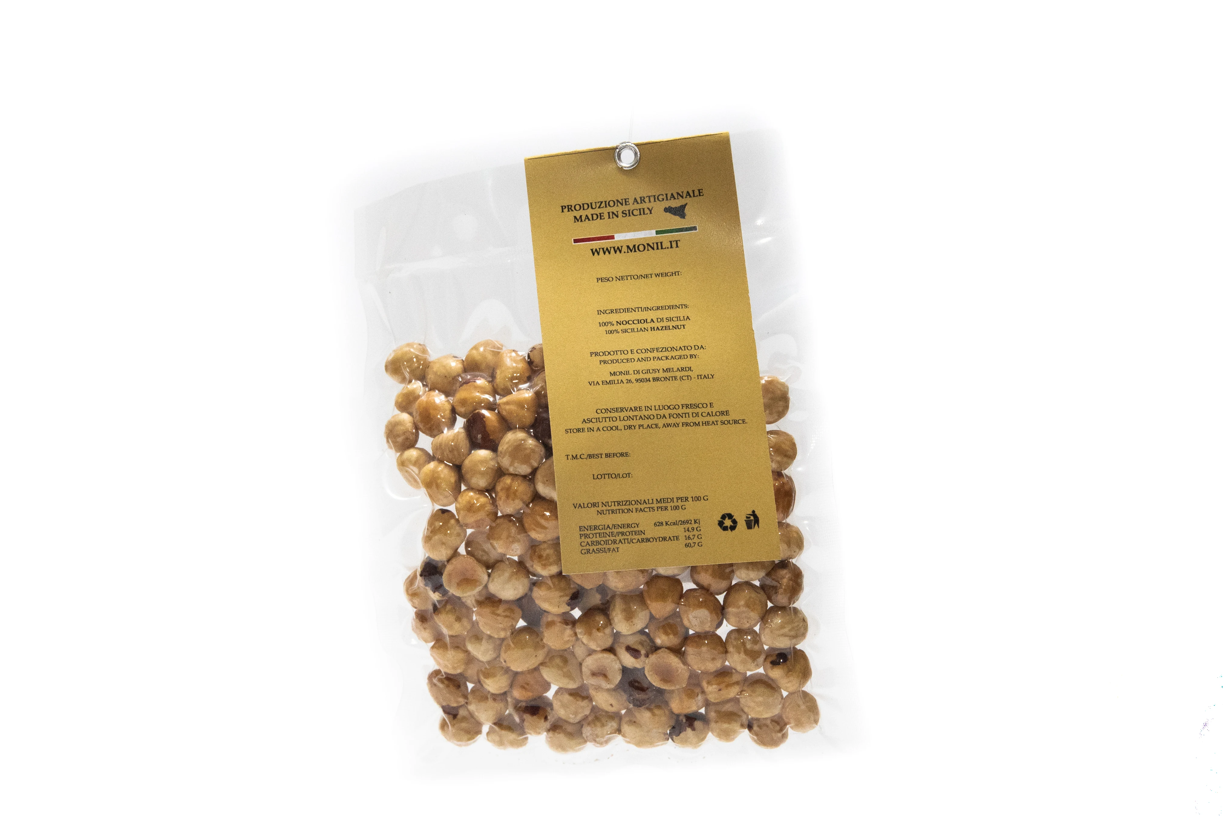 Made in Italy  nut & kernel snacks Peeled Sicilian hazelnut - 1 kg dry fruits and nuts pack