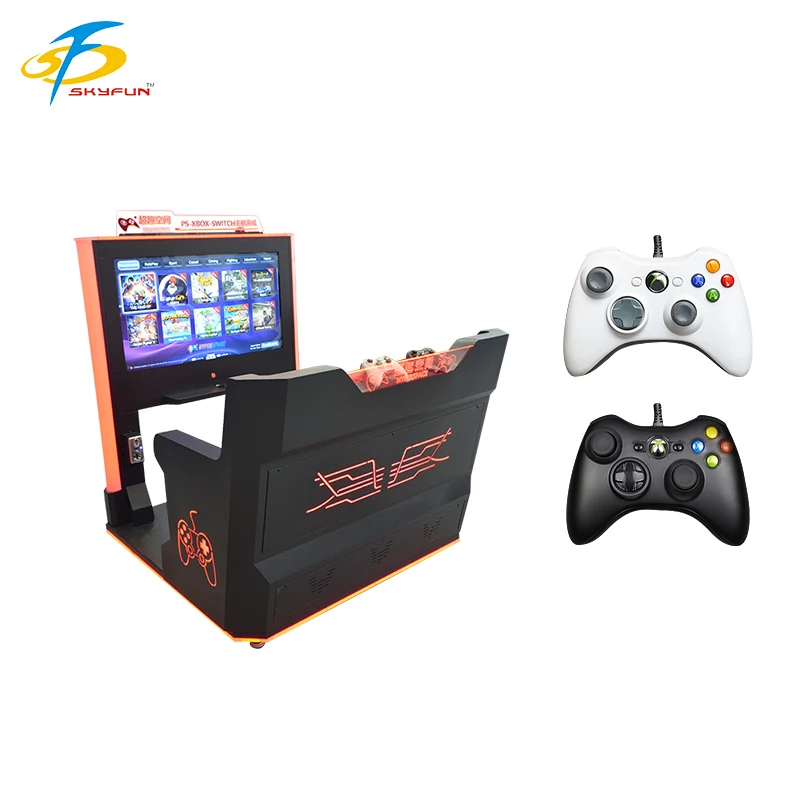 Hot Sales Console PC Game Machine with 2 Players Coin Banknote Operated 60-80 Games for Arcade Hall Game Center