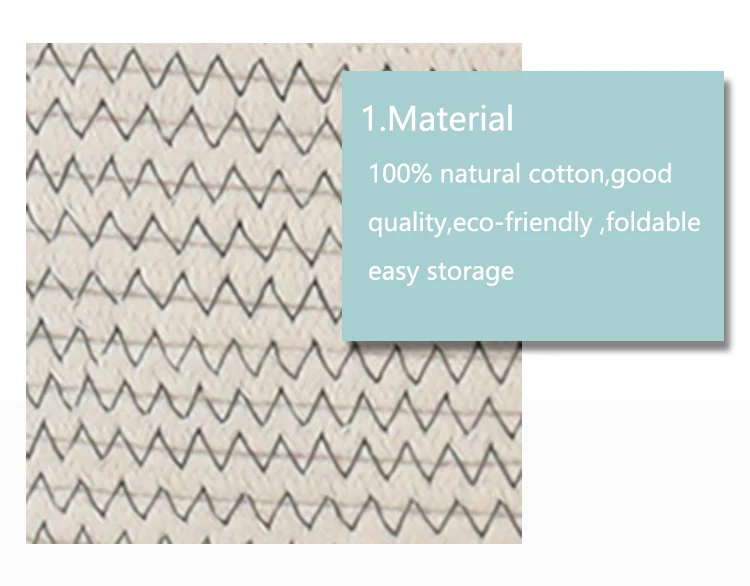 cotton rope macrame Multifunctional clothing storage towel blanket sundries laundry basket Dirty clothes basket