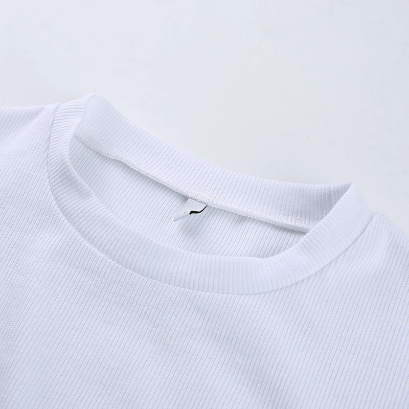 
white t shirt 100% cotton women simple t shirt solid t shirt 
