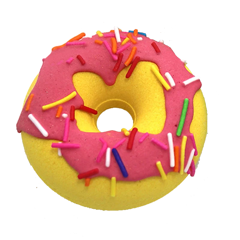private label bath fizzer organic colorful doughnut bath bombs for kids