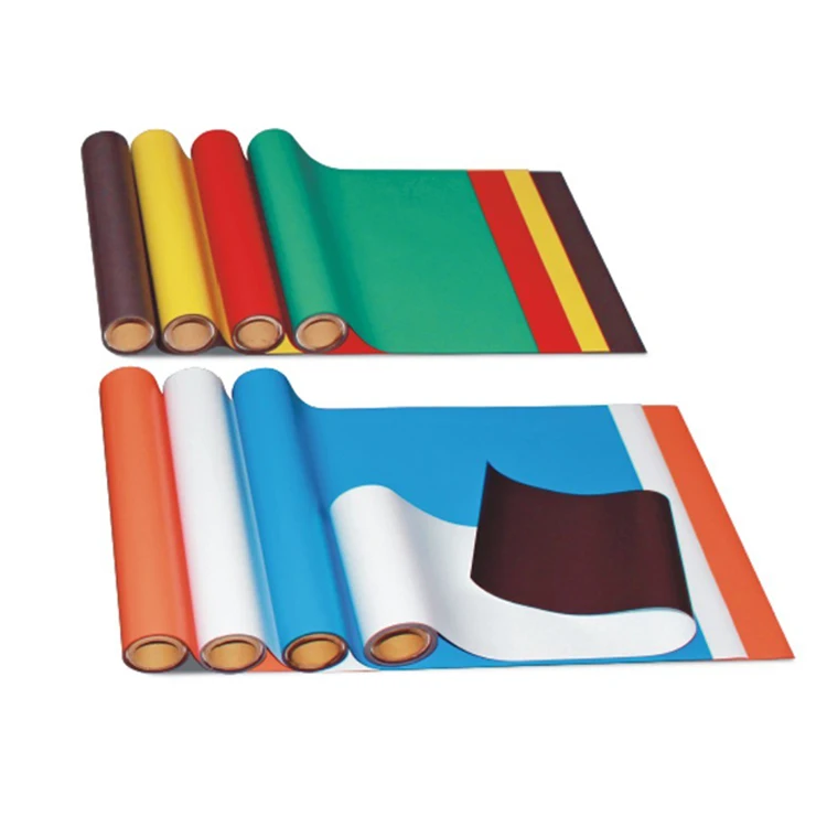 Printable Self Adhesive Magnetic Rubber Sheet Vinyl PVC Flexible Magnet In Roll