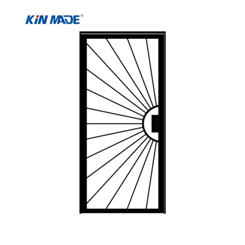 Metal Doors Exterior Steel Decorative Wrought Iron Metal Custom Steel Security Screen Door