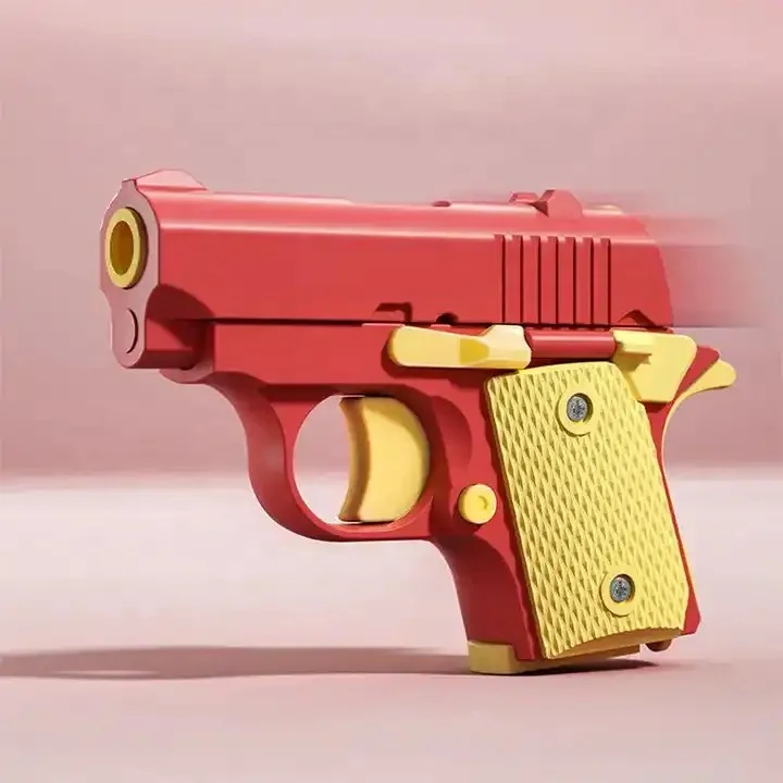 2023 New Arrivals 3D Printed Fidget Toy Gun Parts Gravity Toy Mini 1911 Pistol Carrot Gun Wholesale