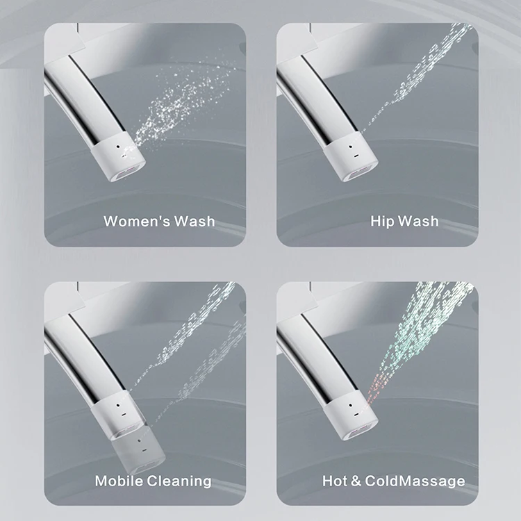 2024 Latest Automatic Flushing Automatic Water Spraying Smart Toilet With Remote Control