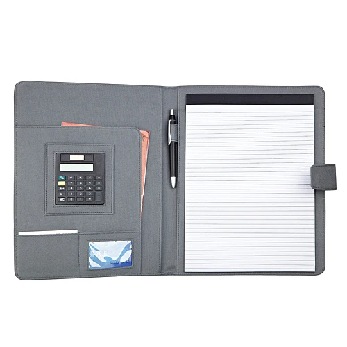 A4 Hot-Used PU Leather Business Organizer Portfolio Folder with Notebook Binder Pocket and File Storage-for Busy Professionals