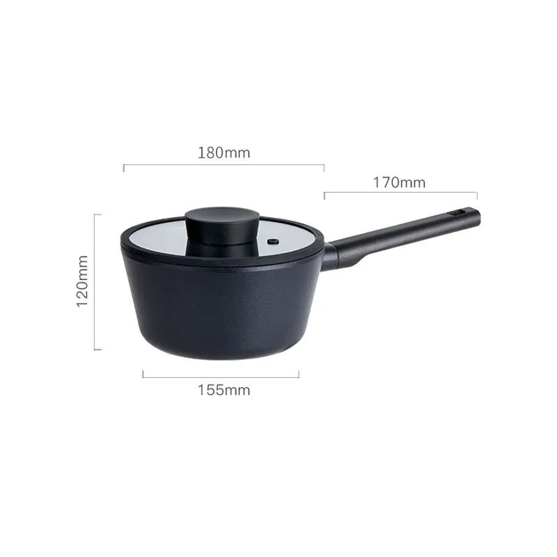 Kitchenware ceramic saucepan stone marble pots and pans aluminum nonstick cookware sets