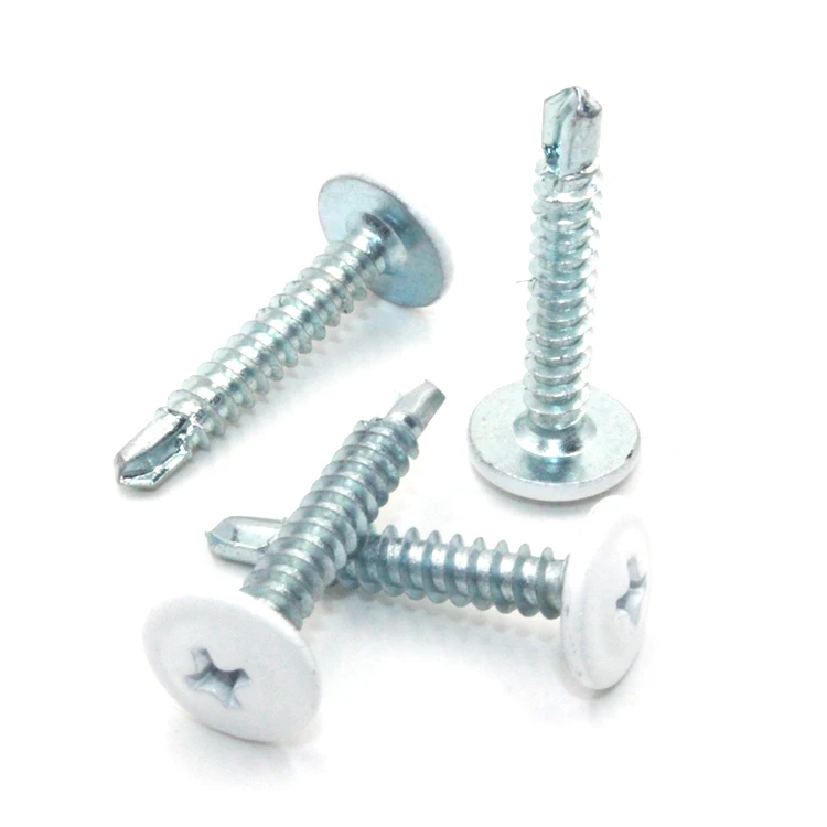 Carbon steel blue color zinc plated Modify wafer Self-Drilling Screws Truss Head Self Drilling Screws
