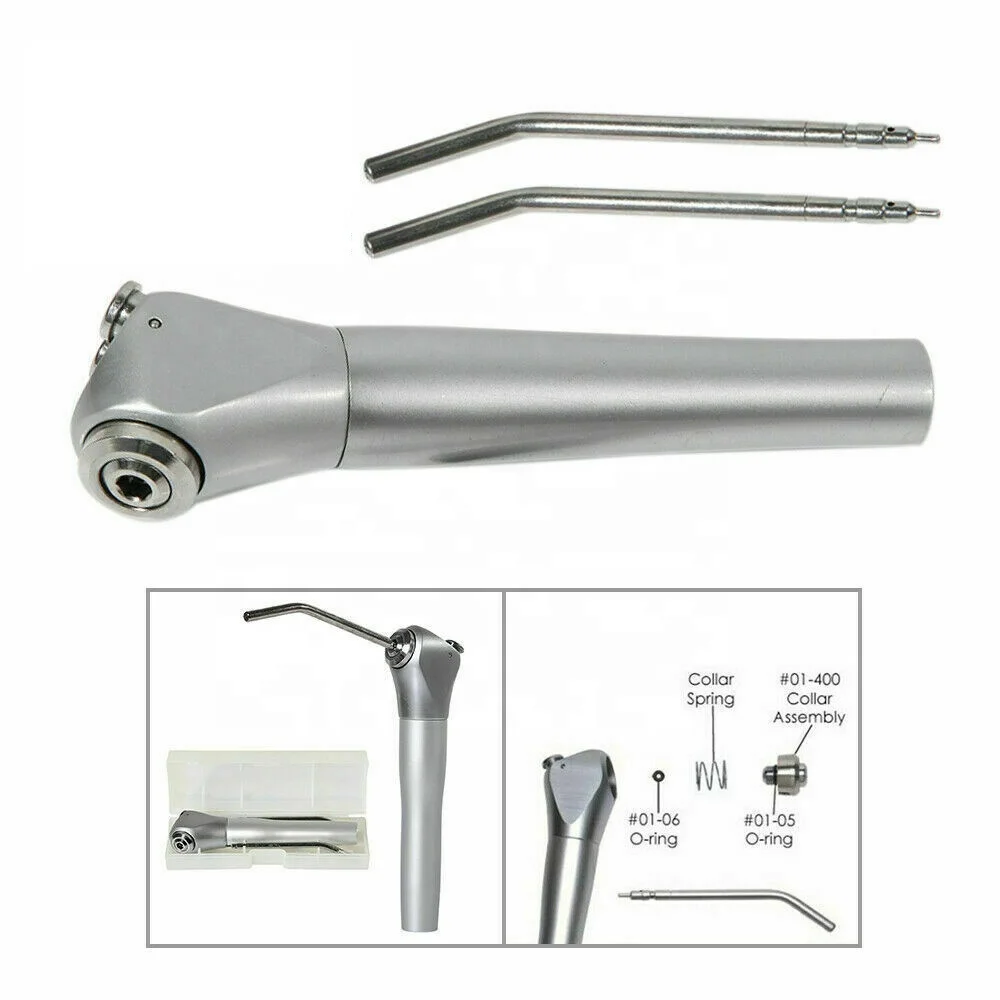 Hot Sale ! Dental Air Water Spray Triple 3 Way Syringe Handpiece with 2 Nozzles/Tips/Tubes