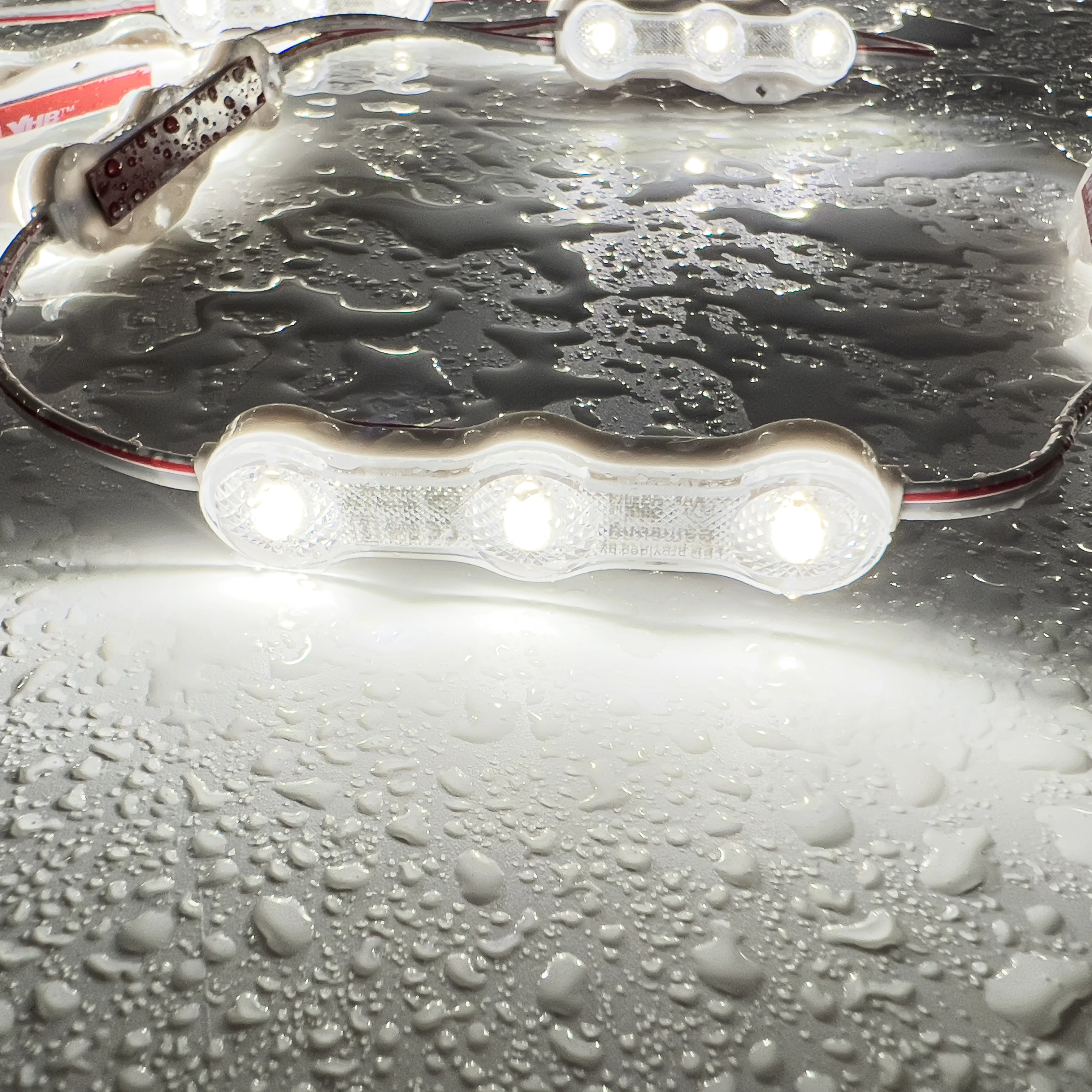 dc12V 5 years warranty two three four leds white 6500k samsung chip smd 2835 lens led modules for signage