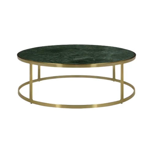 Stainless Steel Gold Finishing Table Hotel Living Room Centre Coffee Table Furniture Modern Luxury Round Coffee Table