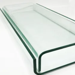 Customized Hot Bending Glass Curved Toughened Glass 10mm 12mm 14mm  For Pot Covers