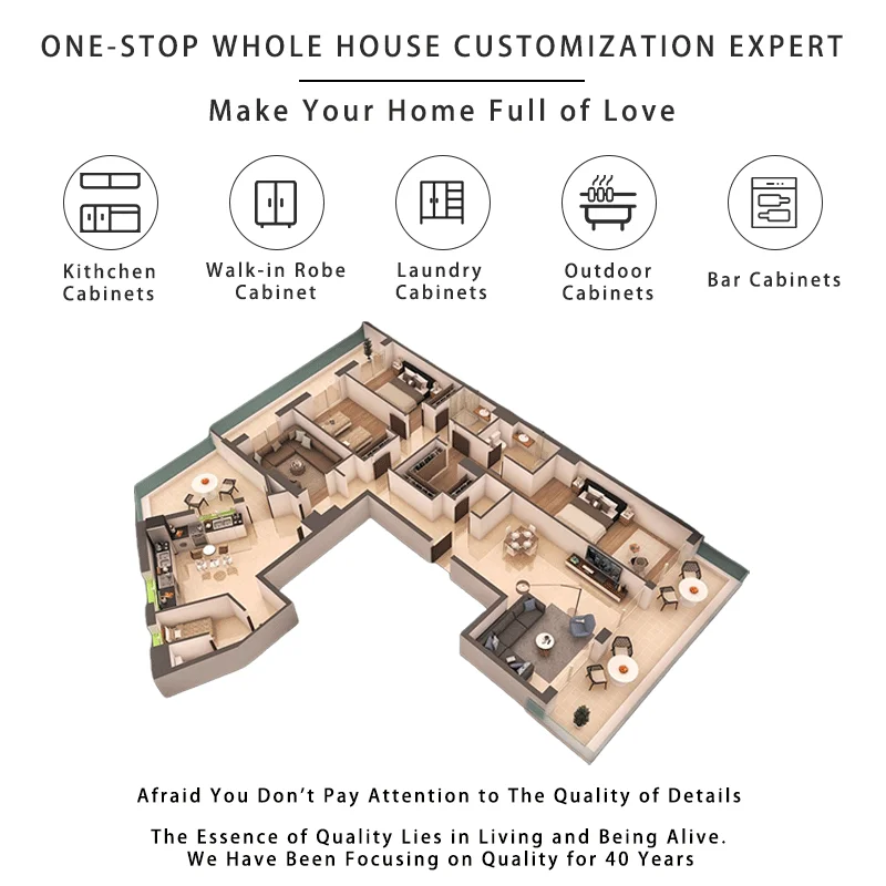 NICOCABINET Customized Mdf Lacquered White Kitchen Furniture Solid Wood Shaker Complete Set Island Kitchen Cabinets