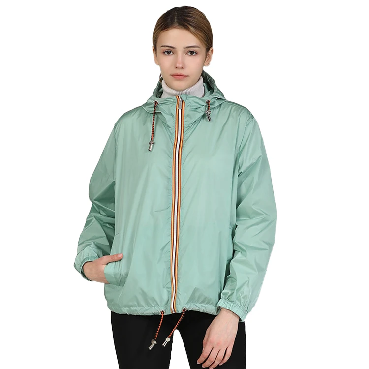 Wholesale High Quality Fashion Casual Windbreaker Waterproof Jacket Lightweight Loose Fall Jackets For Women